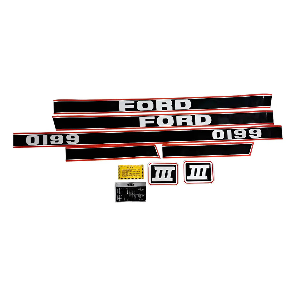 Jogo Kit Decalque Adesivos Trator Ford 6610