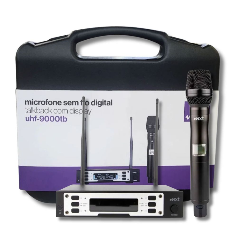 Microfone Sem Fio com Talkback Mxt UHF-9000TB