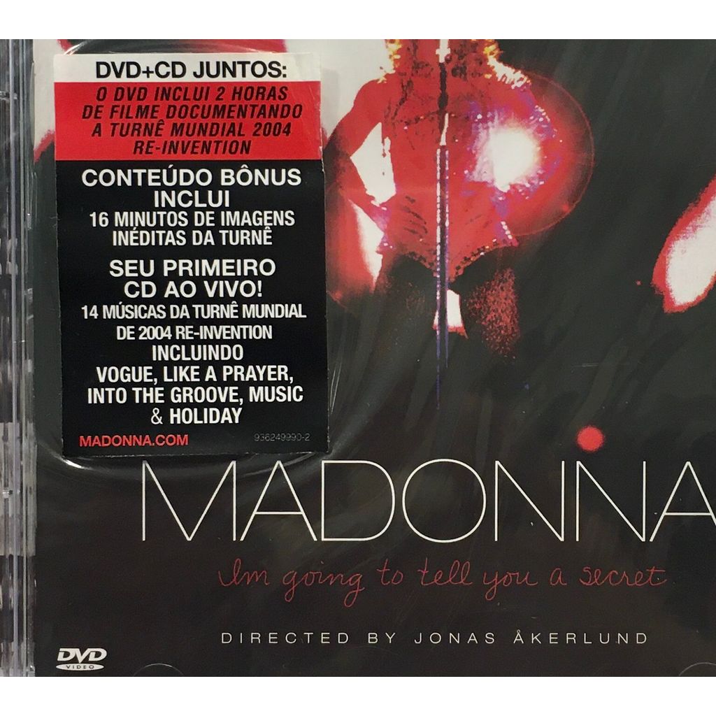 CD+DVD Madonna I'm Going To Tell You A Secret - Lacrado e Fábrica