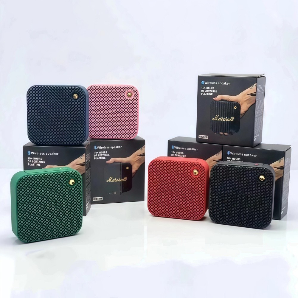 Caixinha Caixa de Som Marshall Willen Bluetooth Pequeno Portátil mini hi-fi super Baixo