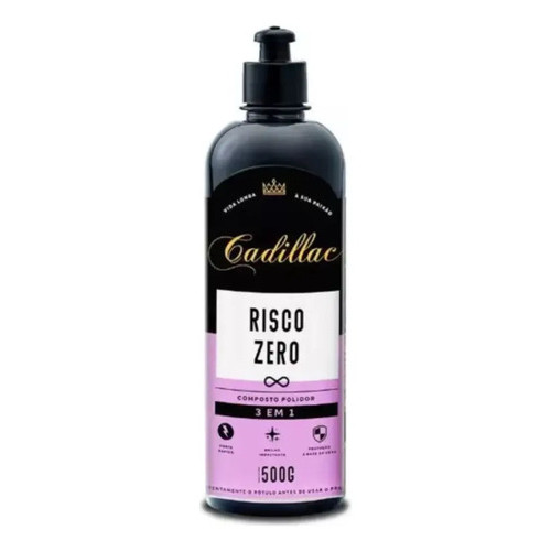 Composto Polidor 3 Em 1 Risco Zero 500g Cadillac Composto polidor cristalizador