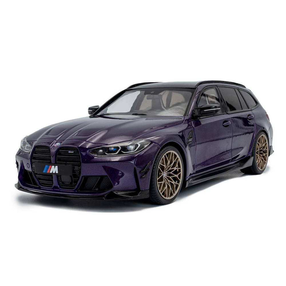 Miniatura Carro BMW M3 (G81) Touring c/ Performance Parts (2024) - Roxo - 1:18 - Solido