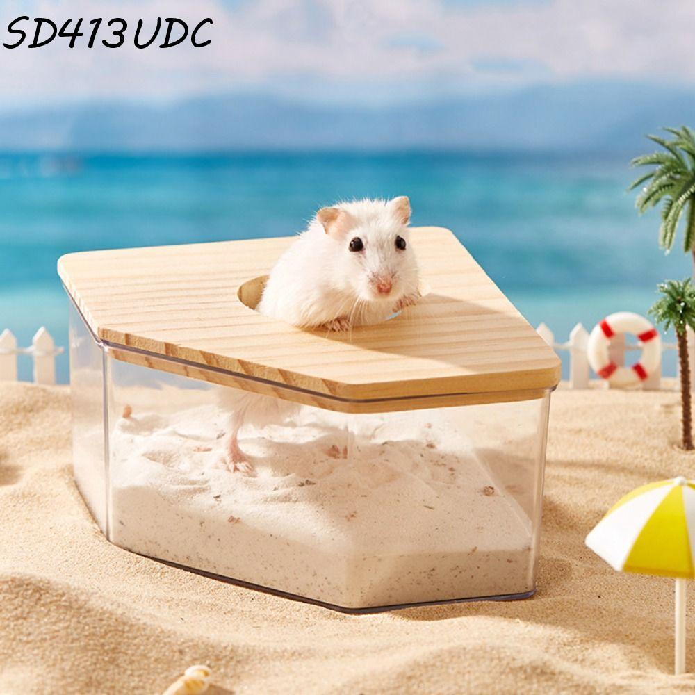 SUNDANCE Hamster Bacia De Areia De Urina , Banheiro Acrílico Transparente Rectângulo De Banho Com Tampa Caixa Home