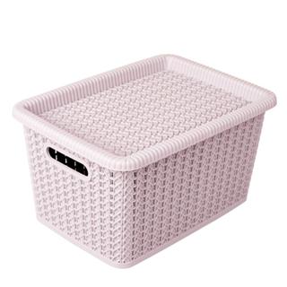 Caixa Organizadora 5 Litros Tipo Rattan São Bernardo Bege em Oferta na Shopee