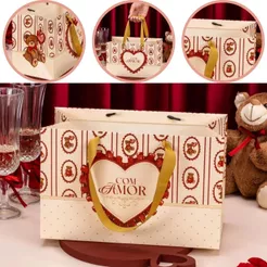 10 SACOLA HORINZONTAL 16,5X13X26cm 5913 DOLCE AMORE ( NAMORADOS JANGO 2026 )