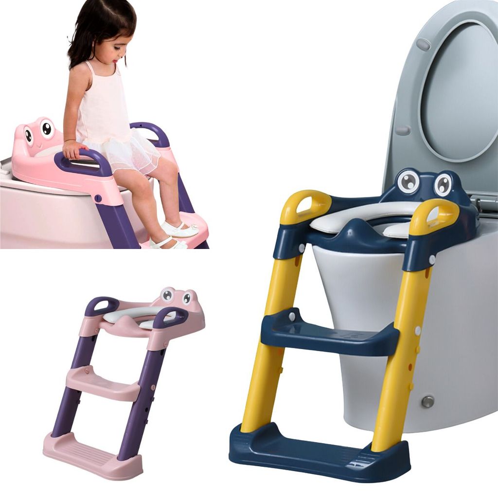 Assento Redutor Infantil Dobrável C/ Escada Mcfrog Maxi Baby