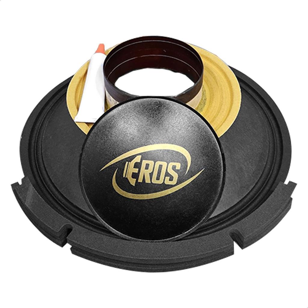 Kit Reparo Alto Falante Eros E412 Mg 12 Polegadas 8 Ohms Preto