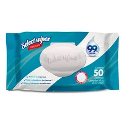 Lenços Umedecidos Select Wipes Demaquilante Com 50un