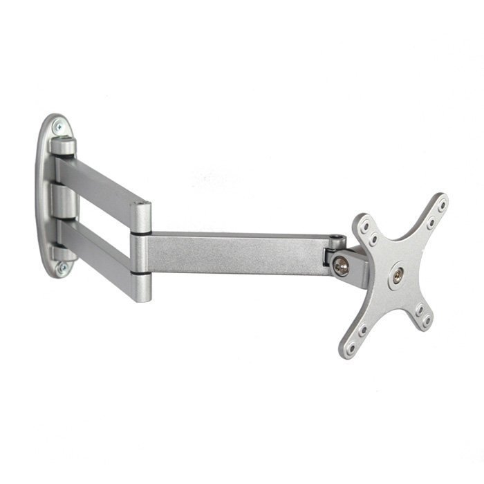 Suporte de parede retrátil e dobrável para monitor LCD universal de 10-26 polegadas com braço giratório LED
