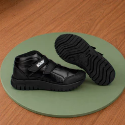 Tênis Infantil Menino Kidy Ultra Flex Preto Cano Médio Casual Confortável Leve Anatômico Antiderrapante