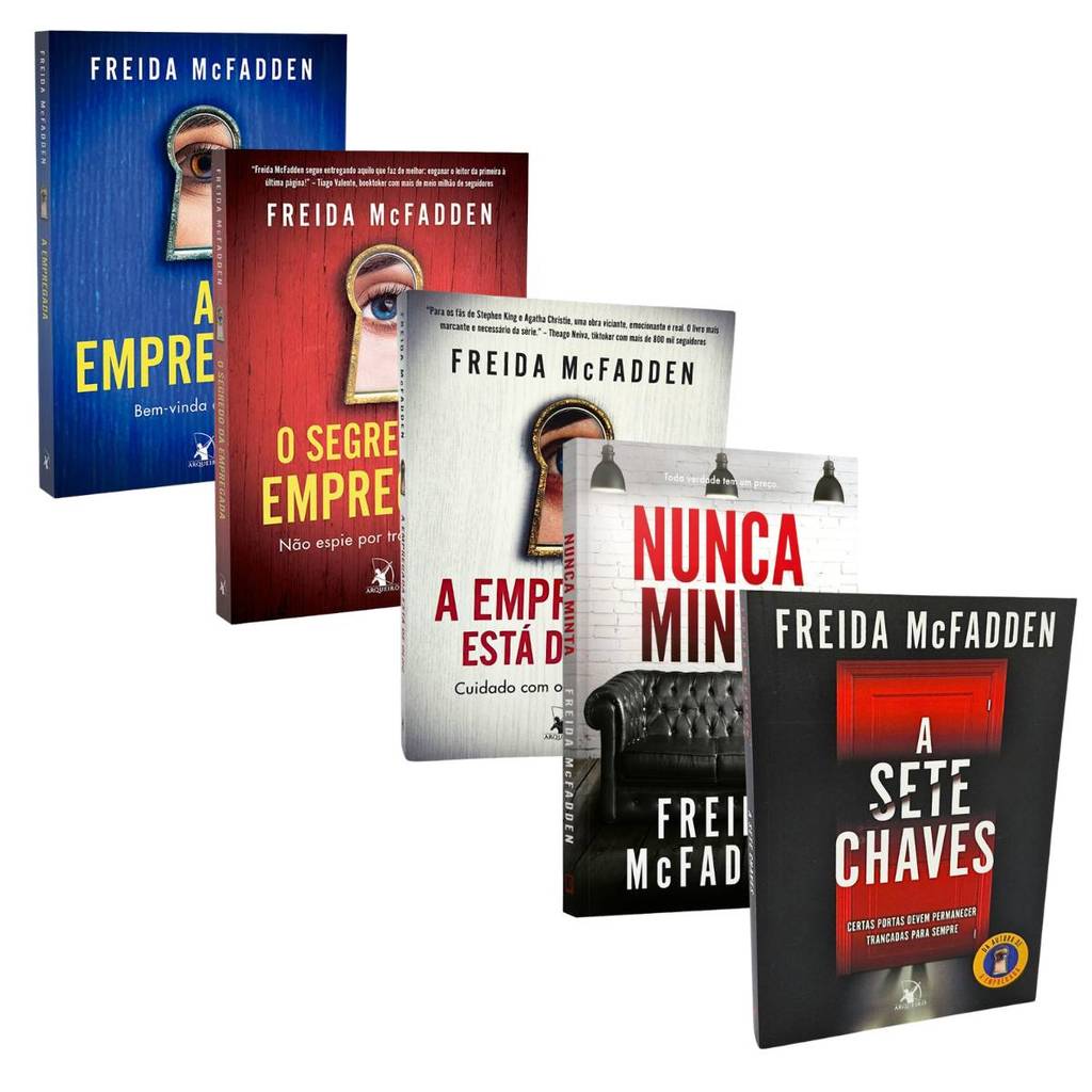 A Empregada + O Segredo da Empregada + A Empregada Está de Olho + Nunca Minta + A Sete Chaves - Freida McFadden-5 Livros