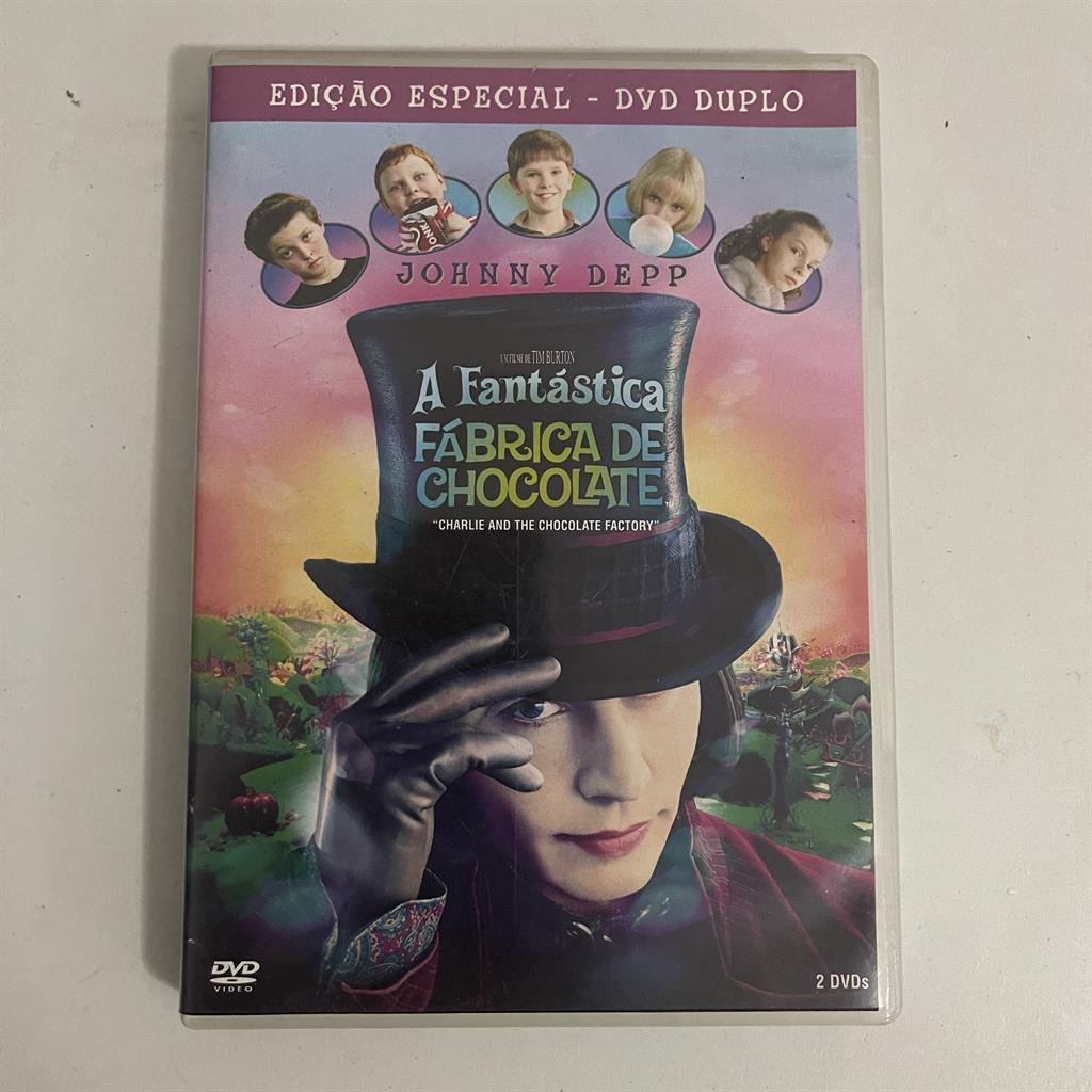 DVD DVD A fantástica fabrica de chocolate edição Especial Duplo direção Johnny Depp