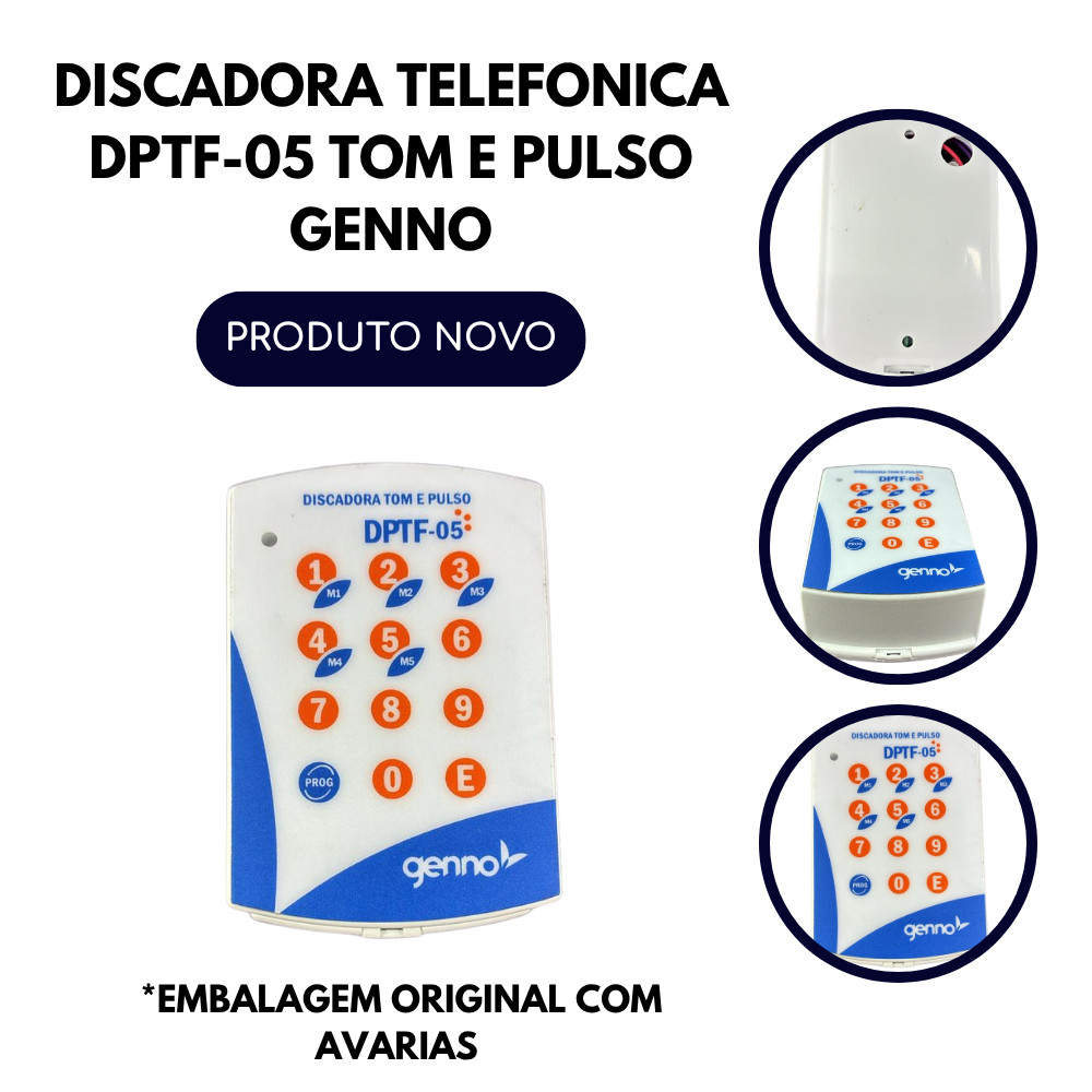 DISCADORA TELEFONICA DPTF-05 TOM E PULSO GENNO