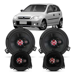 Kit Alto Falantes G M Corsa + Suportes - Kf 050