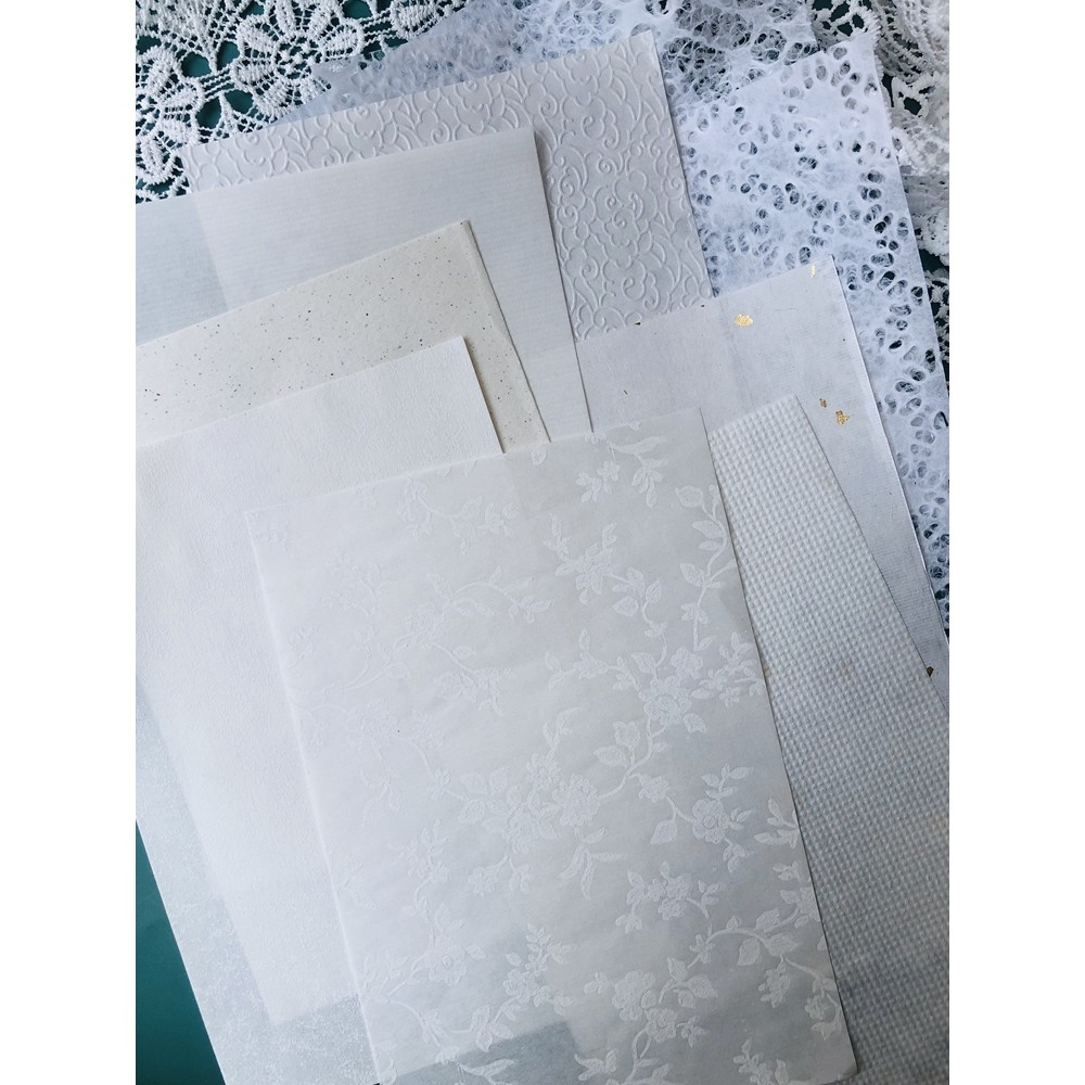 Papel de arte translúcido fino, papel artesanal, asa de cigarra, papel de água caindo, Origami especial, tiro, caligrafi