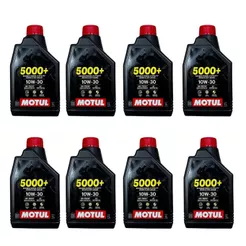 Kit 8x Óleo Semi-Sintético Motul 10W30 Fazer Lander Neo Nmax Factor Cg Fan Titan 160 Xre 300 Cbx200