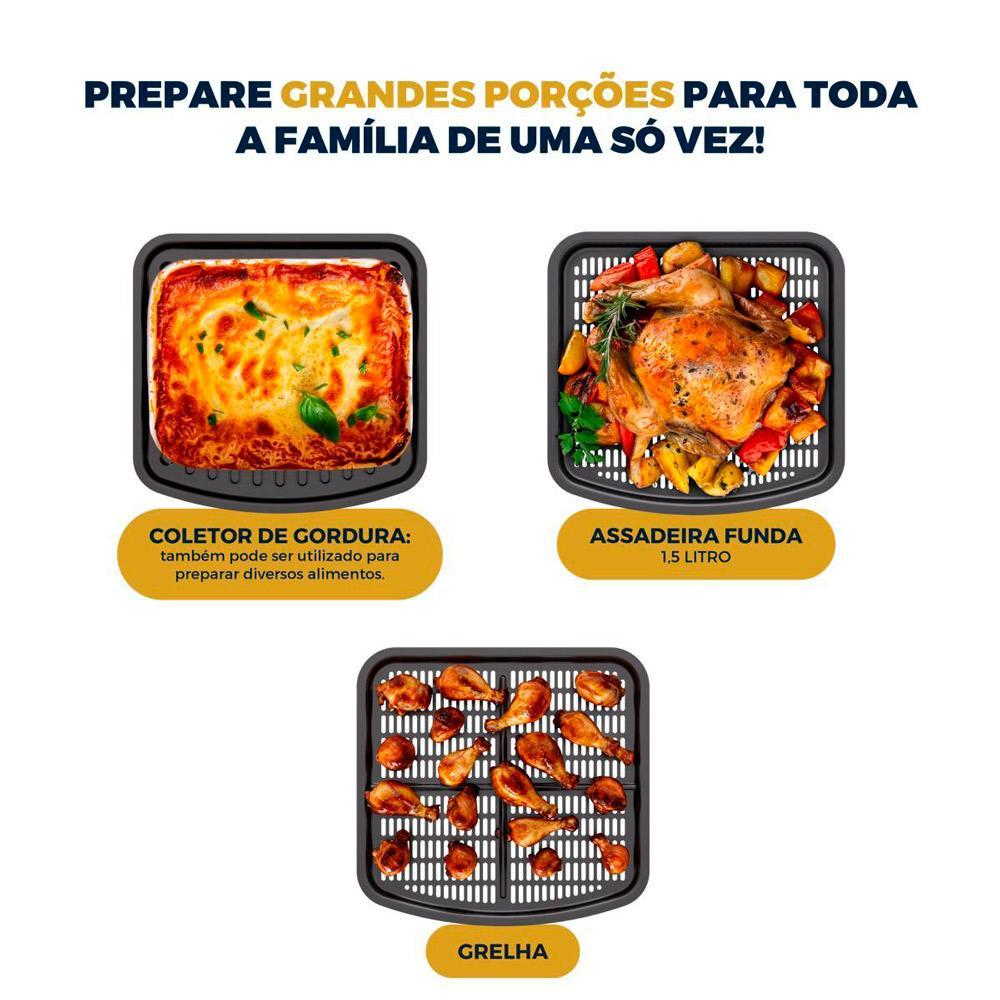 Fritadeira Air Fryer Oven 11L BAF11A Britânia Preta 127V