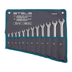 Jogo de Chave Combinada 6-22 MM Cromo Vanádio 12 Peças STELS