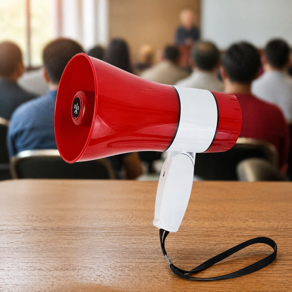 Megafone Amplificador Portátil 35W Com Bateria 1500mAh Música Gravação Cartão Memória LE-998