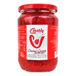 Cereja Vermelha em Calda com Talo 800g Cesarin