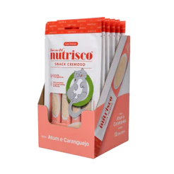 Caixa de Petisco para Gatos Snack Cremoso Nutrisco Sabor Atum e Caranguejo - 48 sachês