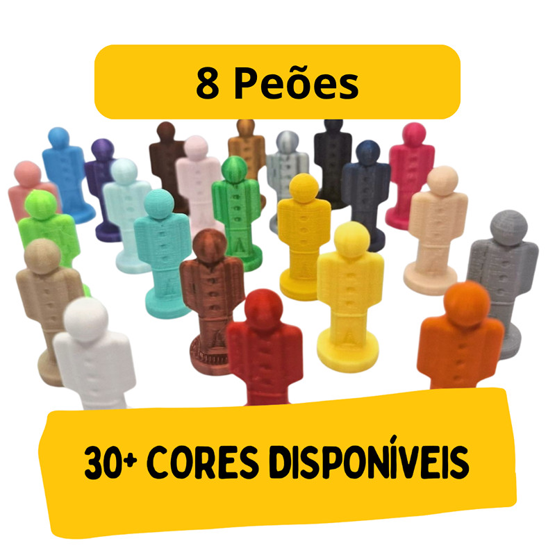 Kit Jogo DETETIVE - Humanos Estilo Estrela - Tabuleiro - Board Games - 8 Unidades