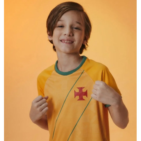 Camisa Vasco Brasil Folha Infantil Braziline