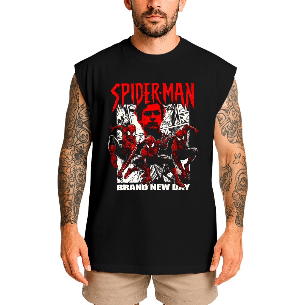 Regata Oversized Machão The Amazing Spider Man Homem Aranha Brand New Day Peter Parker