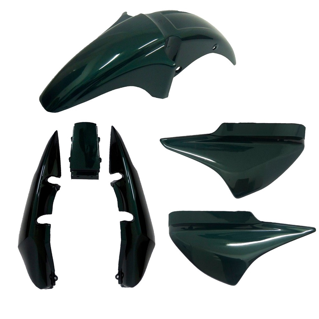 KIT PLÁSTICO CARENAGEM CG TITAN 150 - 2004 - VERDE PANTANAL