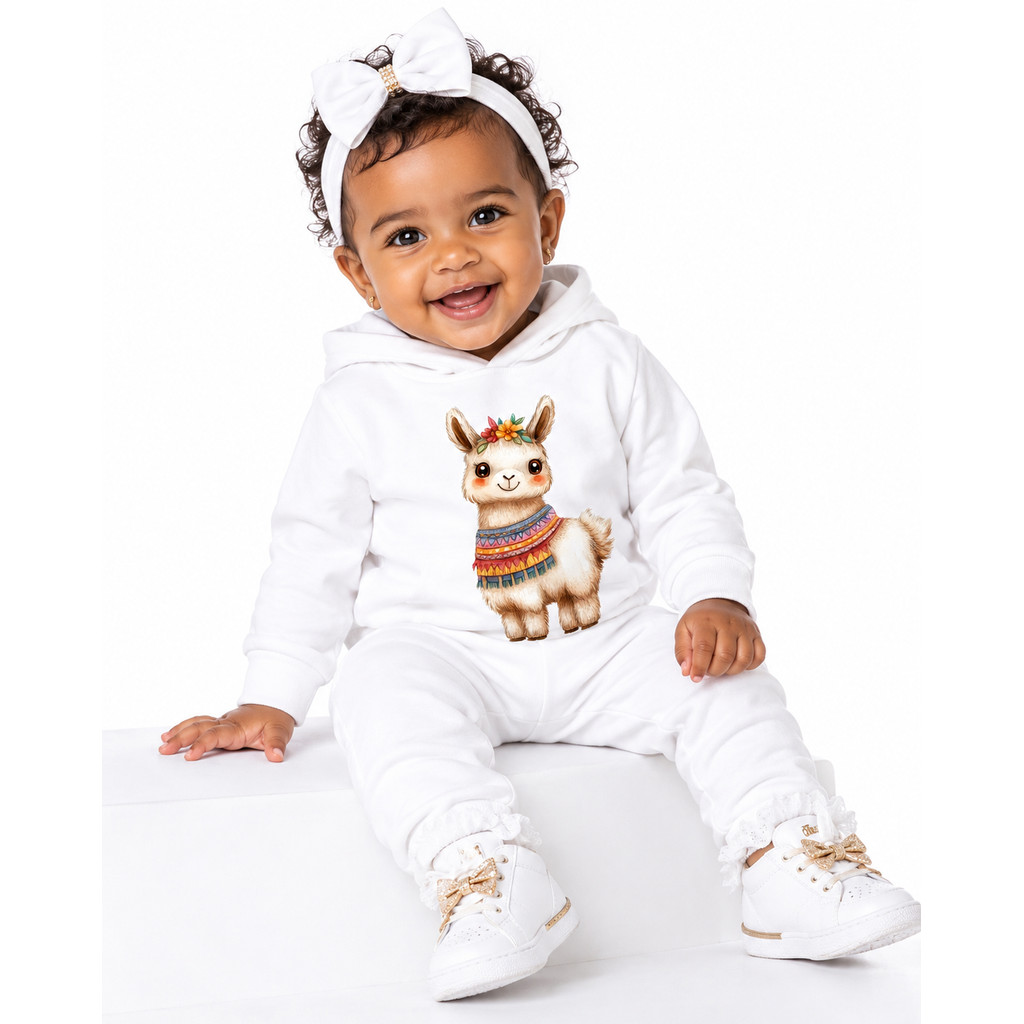 Conjunto Moletom Bebe Menina Escolha Seu Modelo, com Estampas Fofas e Conforto Infantil Bebê Feminino Frio Inverno.