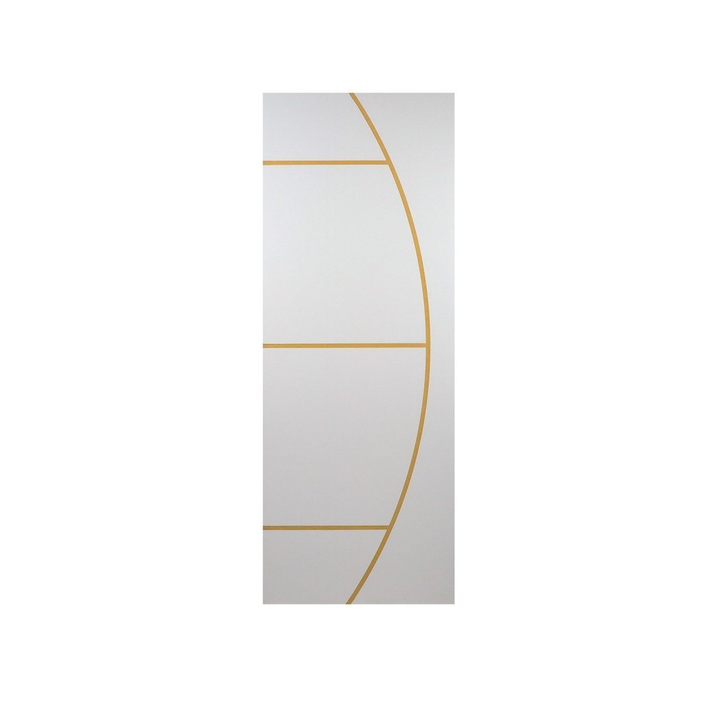 Folha de Porta Madeira Decorada 210x60cm Espessura 3,5cm Gaúcha MGM Branco Branco