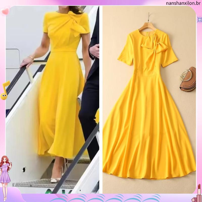 Vestido Longo Chique Elegante Festa Luxo Manga Curta Forrado Lara