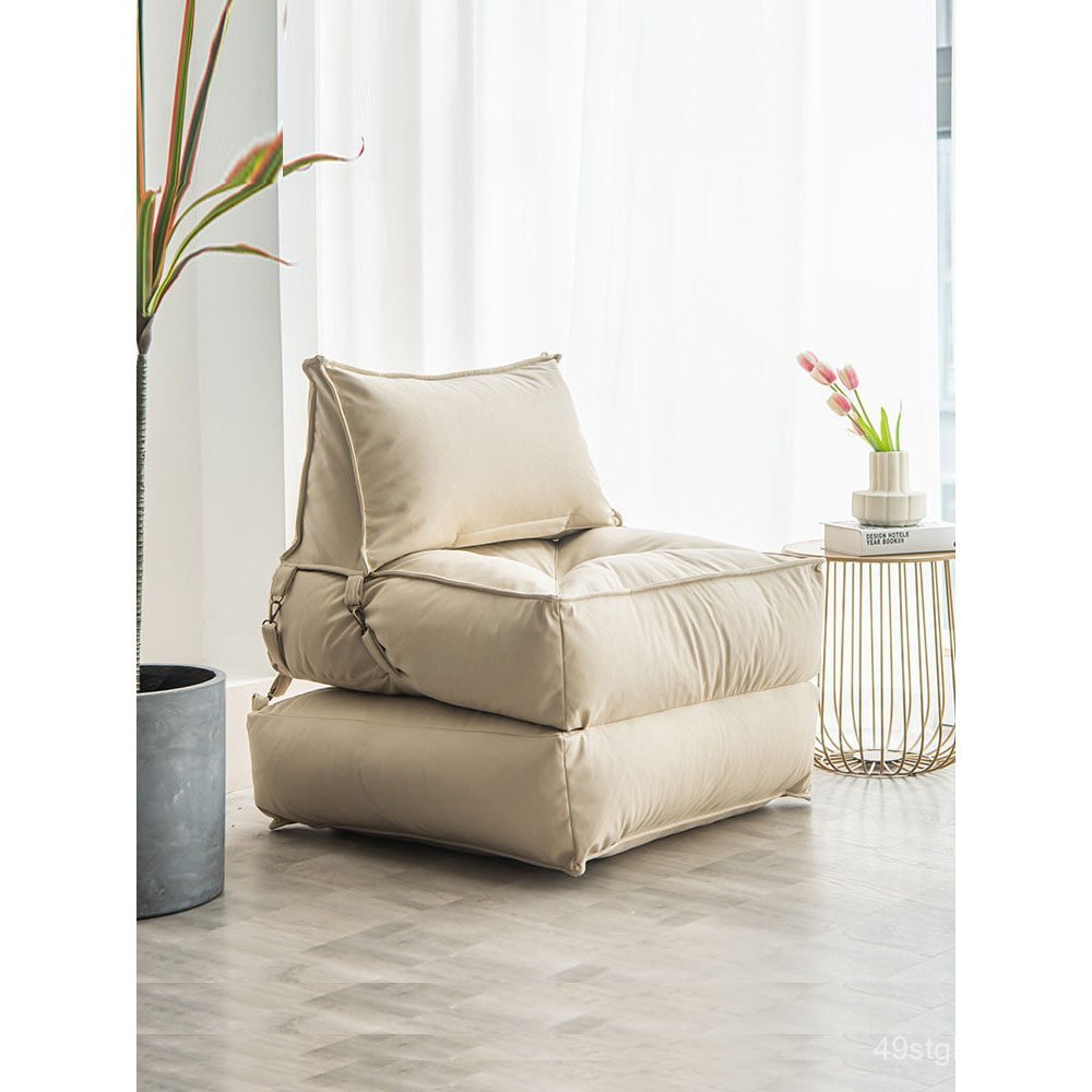 Sofá Preguiçoso Fofo para Meninas, Reclinável e para Dormir, Sofá Individual Pequeno para Apartamentos Pequenos, Cadeira