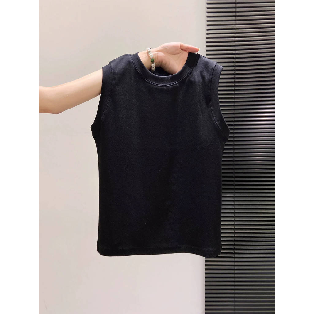 Verão Commuter Wear colete capa seios laterais colete redutor de idade cor sólida simples All-Match estilo Casual em tor