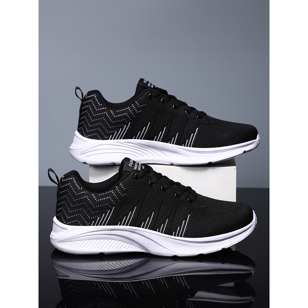 Primavera sapatos masculinos 2026 novo estilo esportes casuais respirável malha sapatos masculinos versão coreana sapato