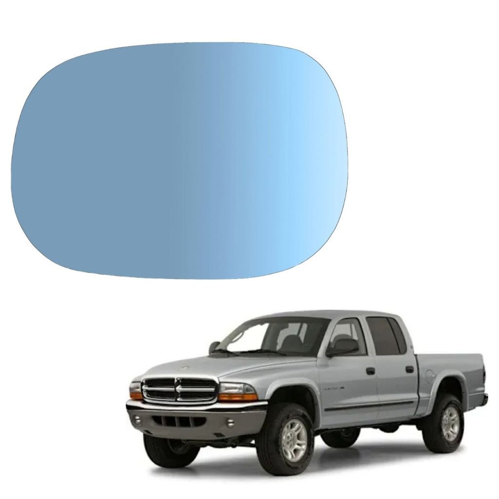 LENTE ESPELHO RETROVISOR AZUL DODGE DAKOTA 95-2001 ESQUERDO