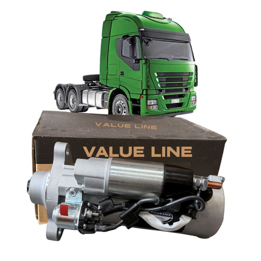 MOTOR PARTIDA ARRANQUE PARA IVECO STRALIS EURO STAR TRAKKER TECH CARGO M90P 24V - VALUE LINE