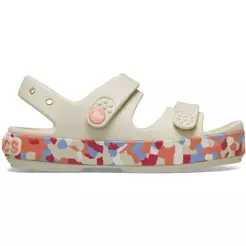 Sandália Crocs Crocband Cruiser Glow Confetti Band Sandal T Summit White/Guava