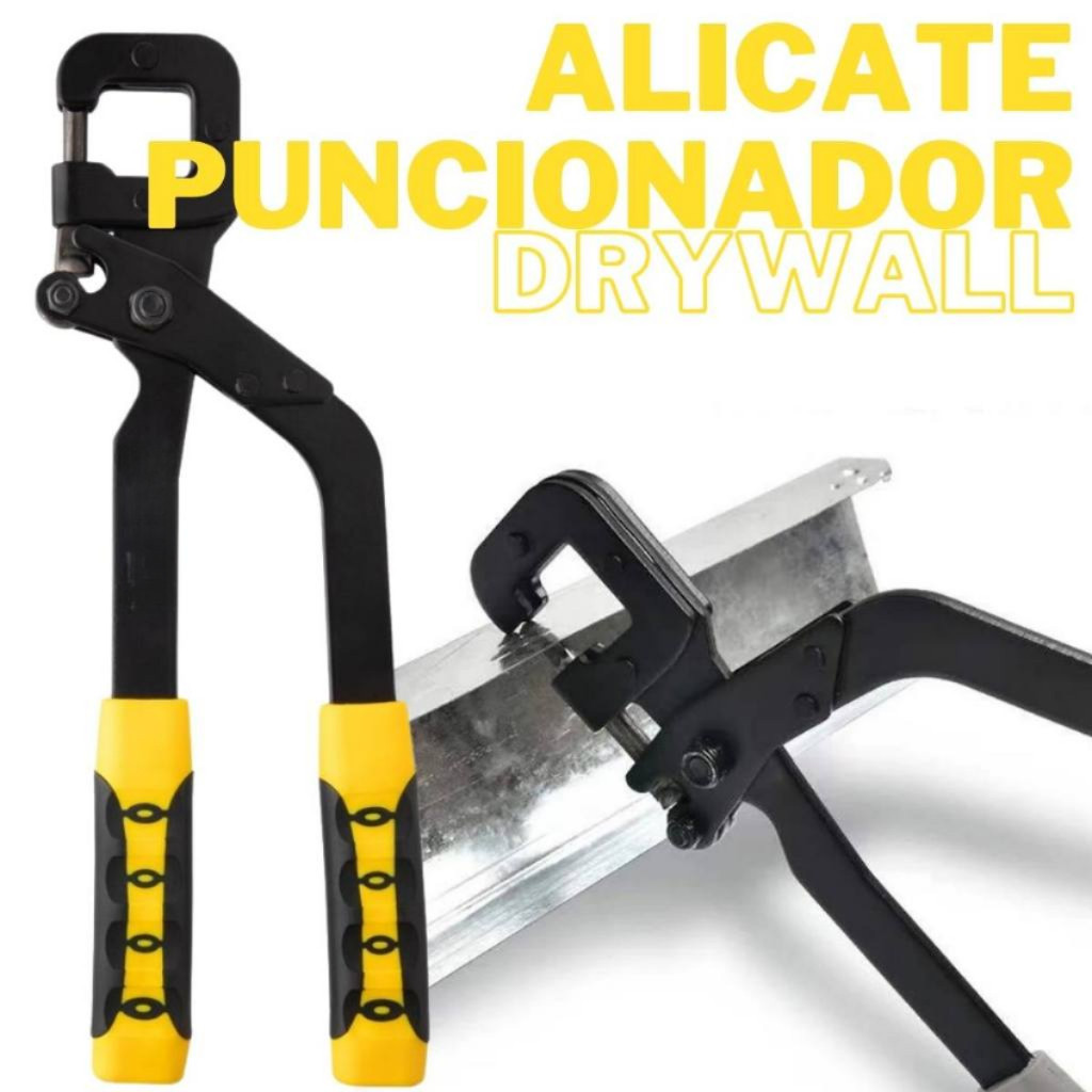 Alicate Puncionador E Prendedor Para Drywall 12 Polegadas Com Cabo Emborrachado