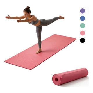Tapete de Yoga XPE Espesso 10mm 60x180cm Antiderrapante Isolante Acústico Para Pilates Tr…