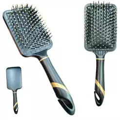 Escovas De Cabelo Almofadada Profissional Com cerdas Macias Modelo Raquete e Oval Na Variaçao