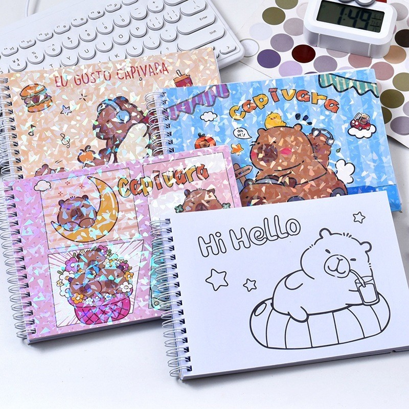 Livro para colorir 50 Folhas  Capa Dura  para Desenho e Pintura，Livro de colorir