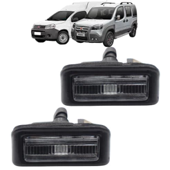 Par Lanterna Luz de Placa Com Soquete Fiorino 2013 Até 2021 Doblo 2002 Até 2021