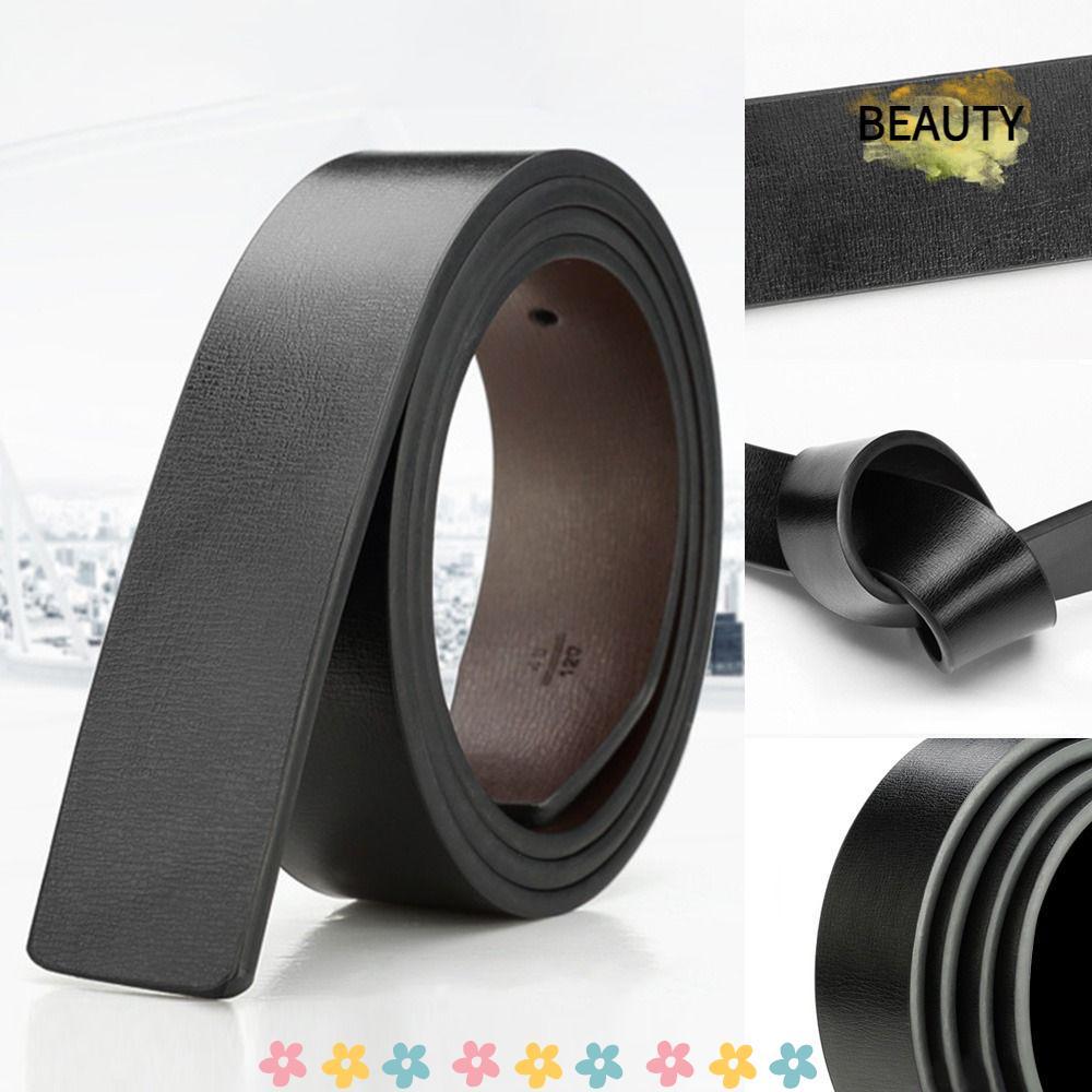 BEAUTYHOMEBR Cinto Sem Fivela Casual Artesanato Faça Você Mesmo Durável 3.3 Cm Com Furo