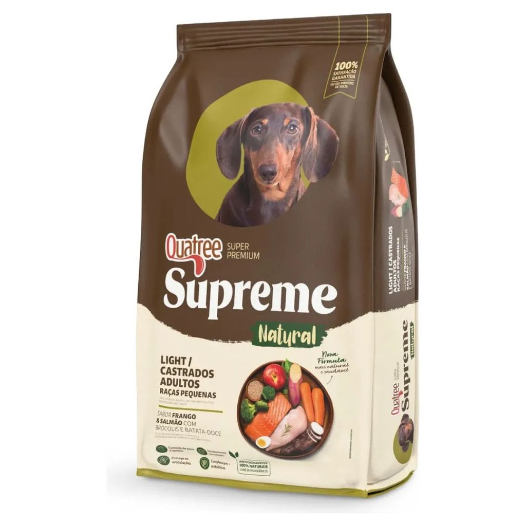 Ração Quatree Supreme Cães Adultos Castrados Light RP 2,5kg