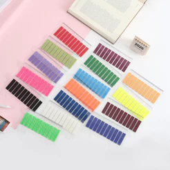 1pc Morandi Série Colorida Notas Pegajosas Coloridas Guias De Índice Etiqueta Adesivos Para Estudante Nota-taking Materi