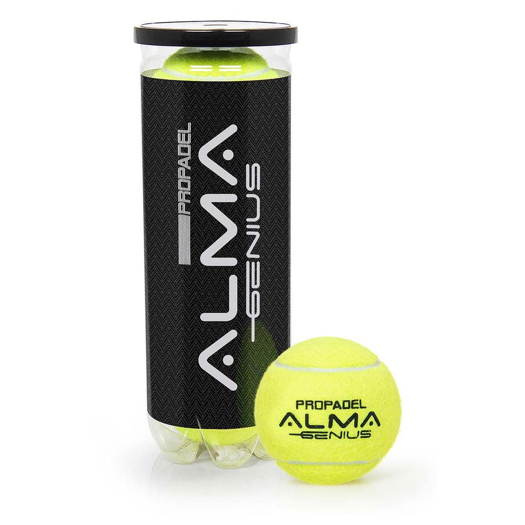 Bola de Padel Pro Stage 2 Tubo 3 Bolas Amarela Alma Genius