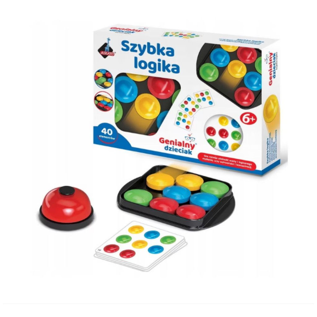 Jogo de Agilidade Quick Logic Desafio Puzzle Infantil Movie Botões Raciocínio Lógico Velocidade Mesa