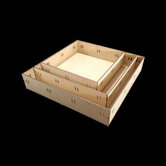 Trio bandeja passa fita Decoração Cozinha Sala Quarto Mdf Cru