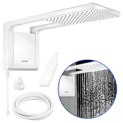 Chuveiro Elétrico De Parede Lorenzetti Acqua Ultra Storm Branco 127V / 220V